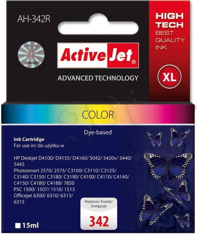 Rašalo Kasetė - Activejet AH-342R 21 ml Spalvota
