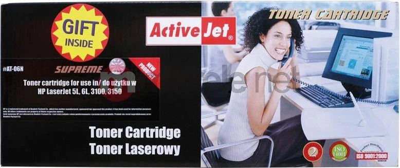 HP ActiveJet lazerinio spausdintuvo dažai (06A C3906A) juodi