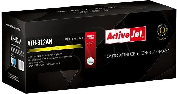 Spausdintuvo Toneris - Activejet ATH-312AN, Geltonas