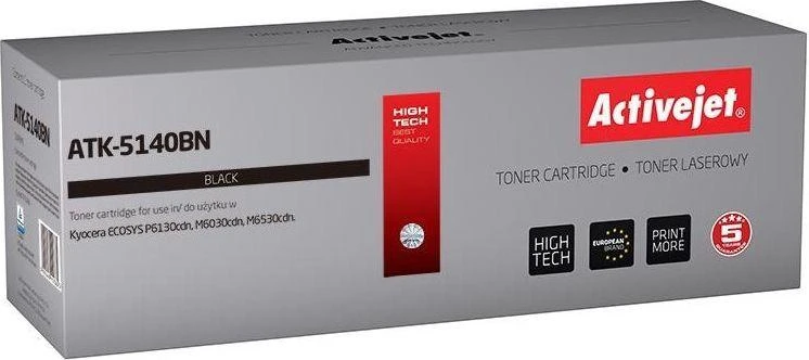 Activejet dažai Kyocera TK-5140K new ATK-5140BN