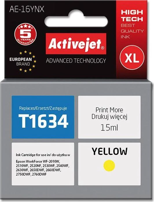 Rašalo Kasetė - Activejet AE-16MNX, Purpurinė, 15 ml