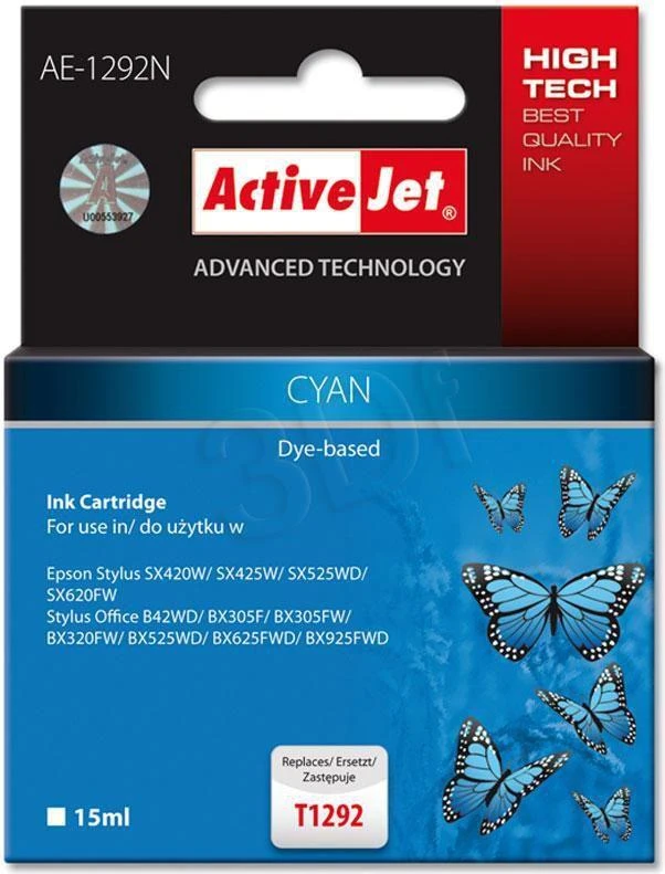 Rašalo Kasetė - Activejet AE-1292N Mėlyna