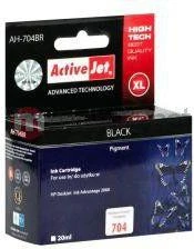 Rašalo kasetė Activejet AH-704BR (pakeitimas HP 704 CN692AE; Premium; 20 ml; juodas)