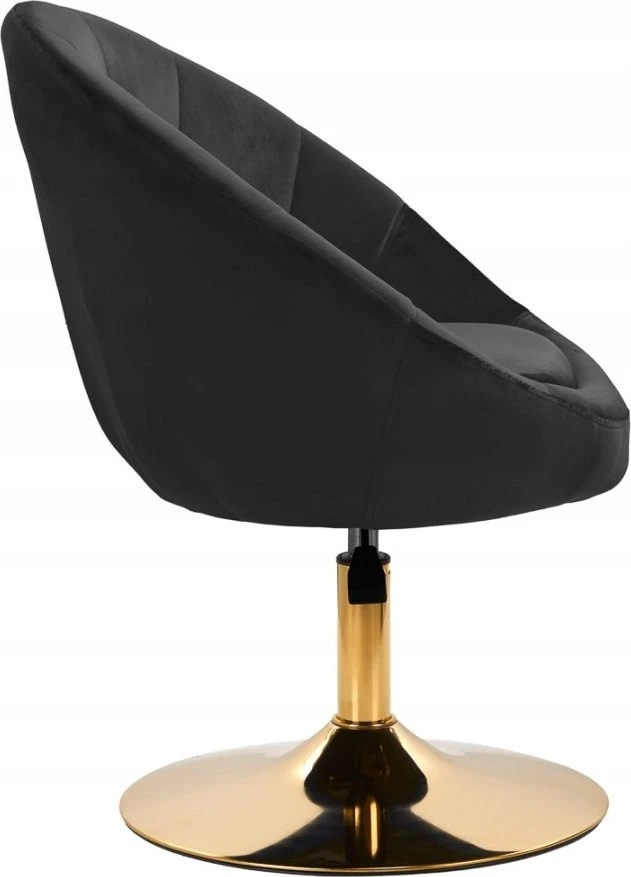 Activeshop Pasukamas fotelis 4Rico QS-BL12G Velvet Juodas