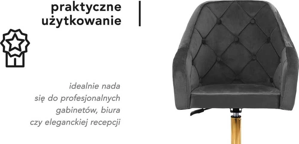 Activeshop Pasukamas fotelis 4Rico QS-BL14G Velvet Pilkas