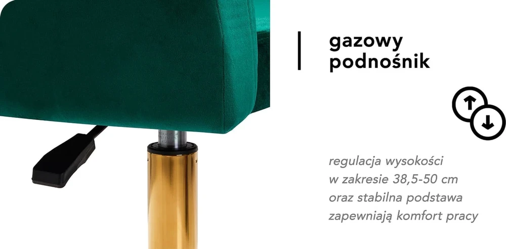 Activeshop Pasukamas fotelis 4Rico QS-BL14G Velvet Žalias