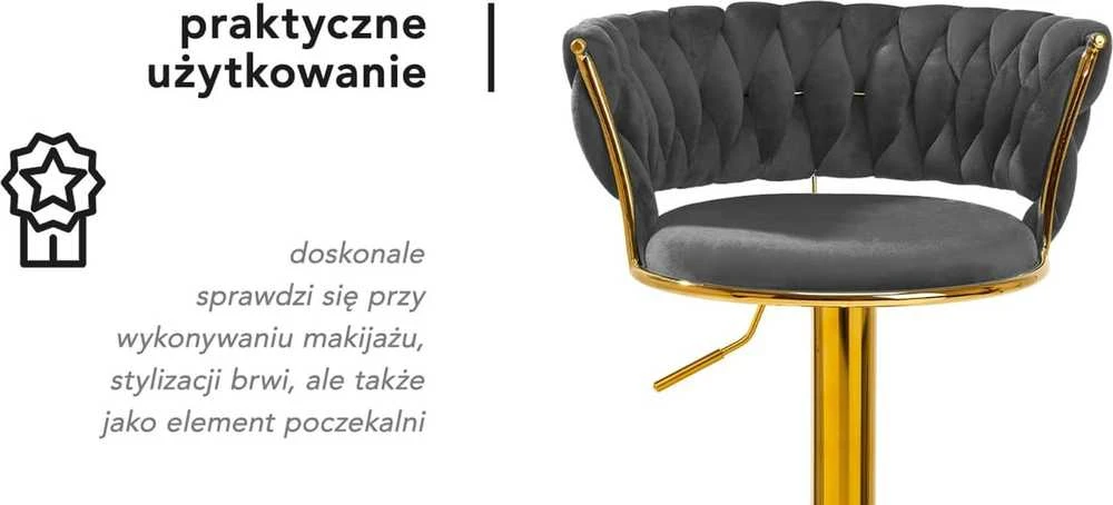 Activeshop Baro kėdė 4RICO ROMAN VELVET Pilkas