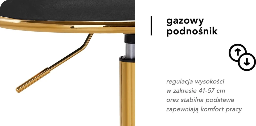 Activeshop Biuro kėdė su ratukais 4Rico QS-GW01G Velvet Juodas
