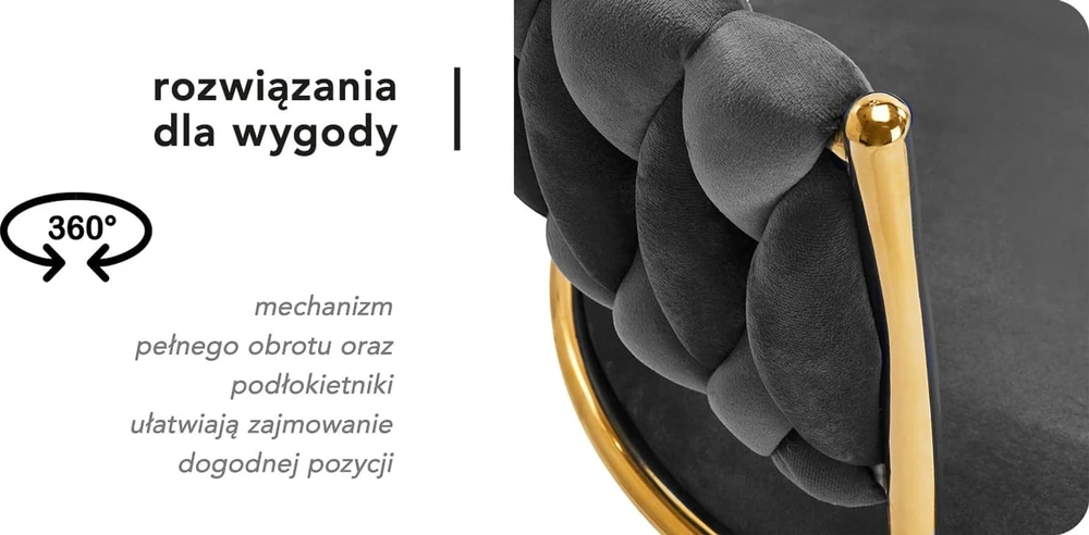 Activeshop Biuro kėdė su ratukais 4Rico QS-GW01G Velvet Pilkas