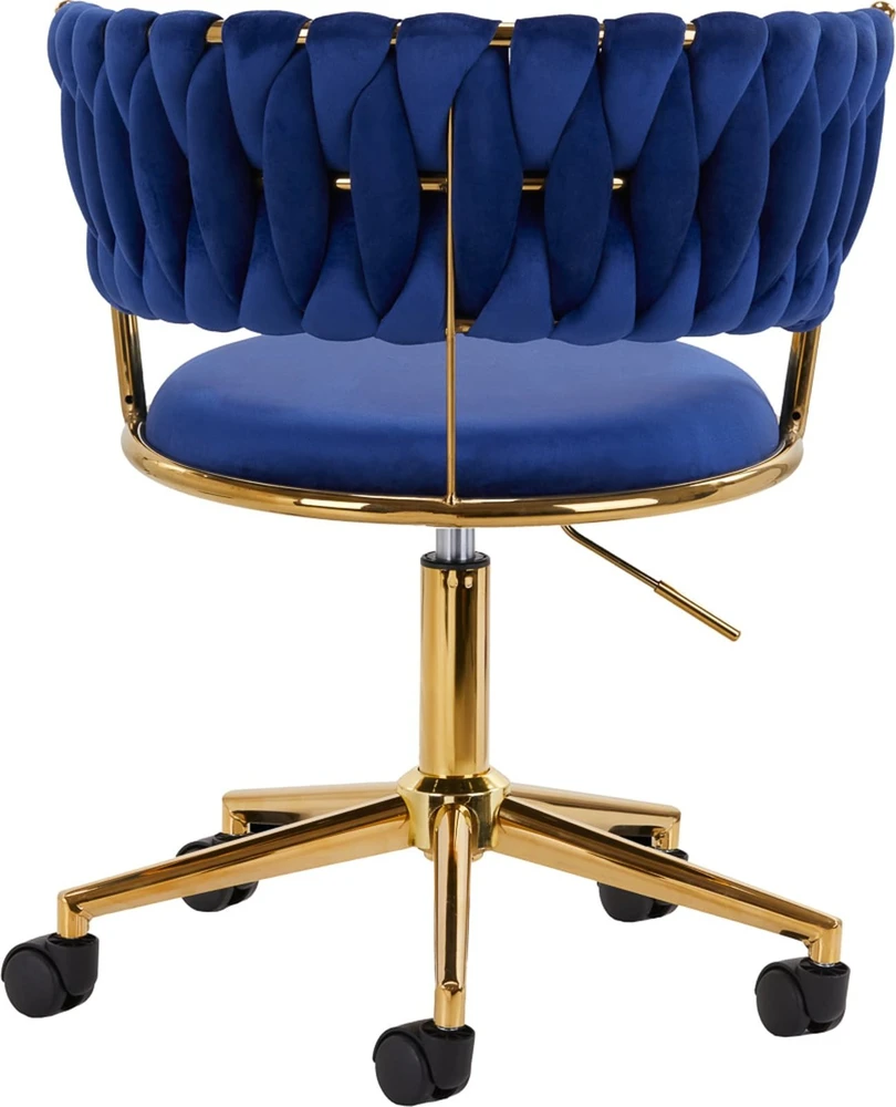 Activeshop Biuro kėdė su ratukais 4Rico QS-GW01G Velvet Mėlyna