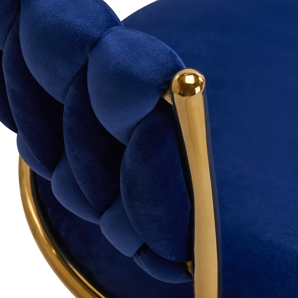 Activeshop Biuro kėdė su ratukais 4Rico QS-GW01G Velvet Mėlyna