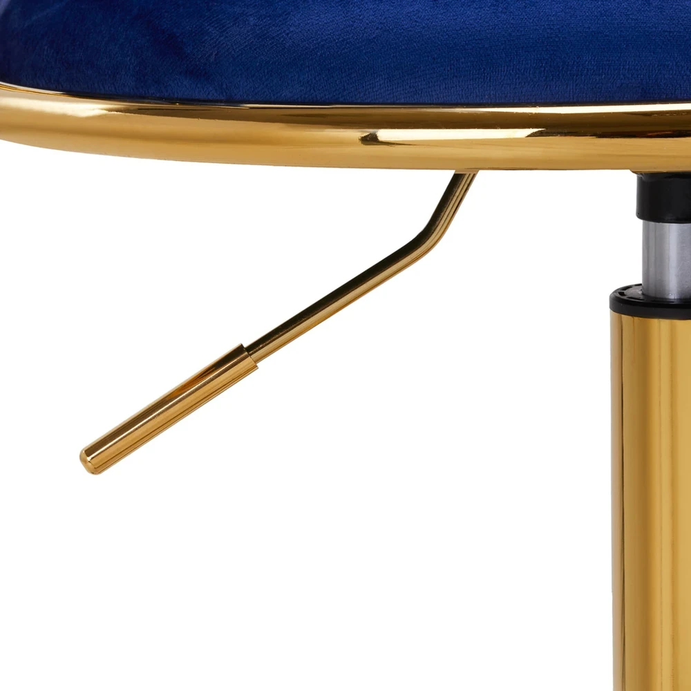 Activeshop Biuro kėdė su ratukais 4Rico QS-GW01G Velvet Mėlyna