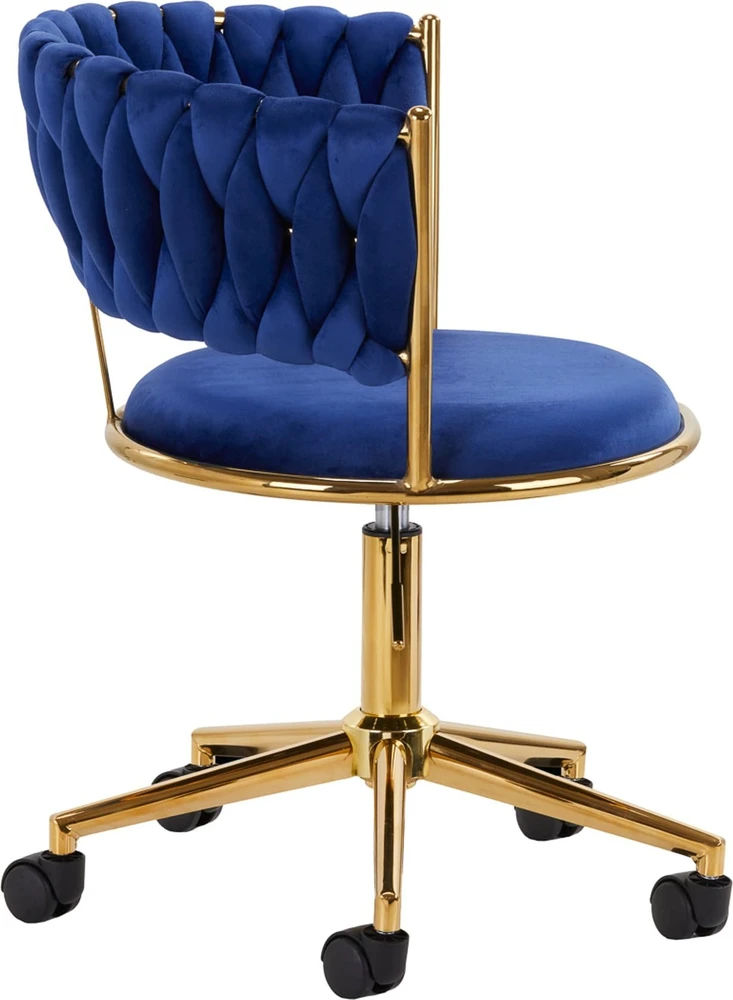 Activeshop Biuro kėdė su ratukais 4Rico QS-GW01G Velvet Mėlyna