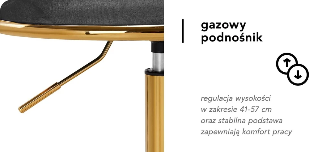 Activeshop Biuro kėdė su ratukais 4Rico QS-GW01G Velvet Pilkas