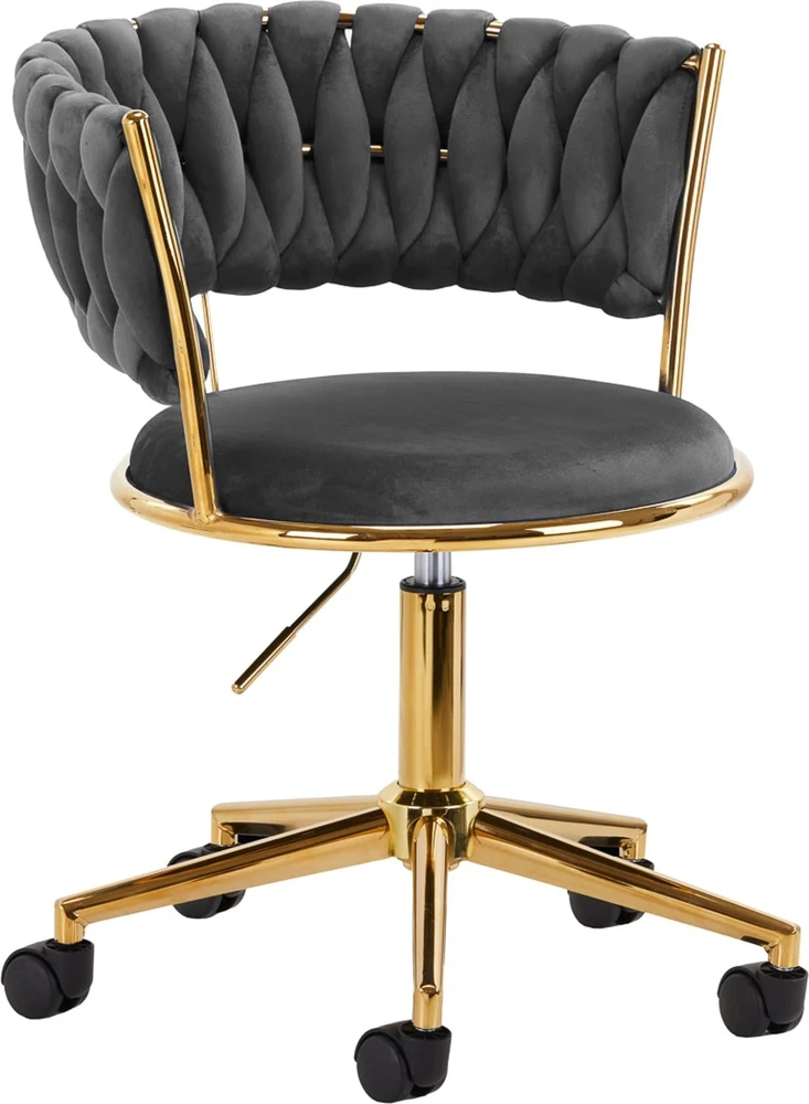 Activeshop Biuro kėdė su ratukais 4Rico QS-GW01G Velvet Pilkas