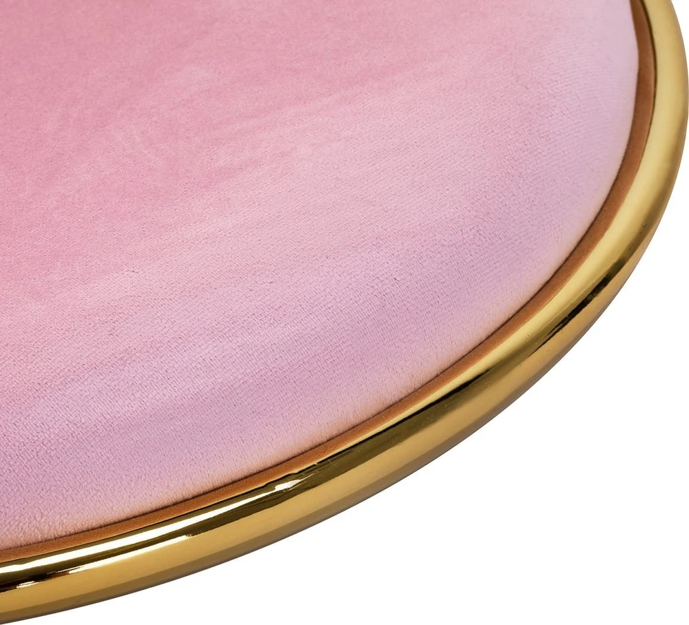Activeshop Biuro kėdė su ratukais 4Rico QS-GW01G Velvet Rožinė