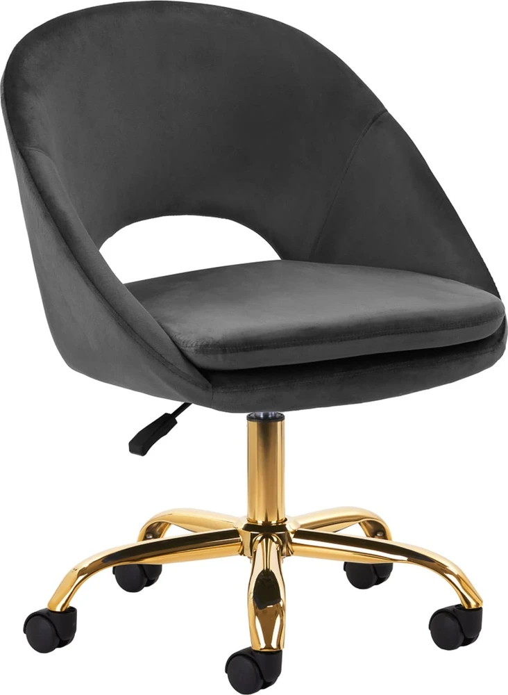 Fotelis Activeshop Biuro kėdė su ratukais 4Rico QS-MF18G Velvet Pilkas