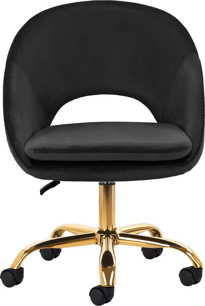 Fotelis Activeshop Biuro kėdė su ratukais 4Rico QS-MF18G Velvet Juodas