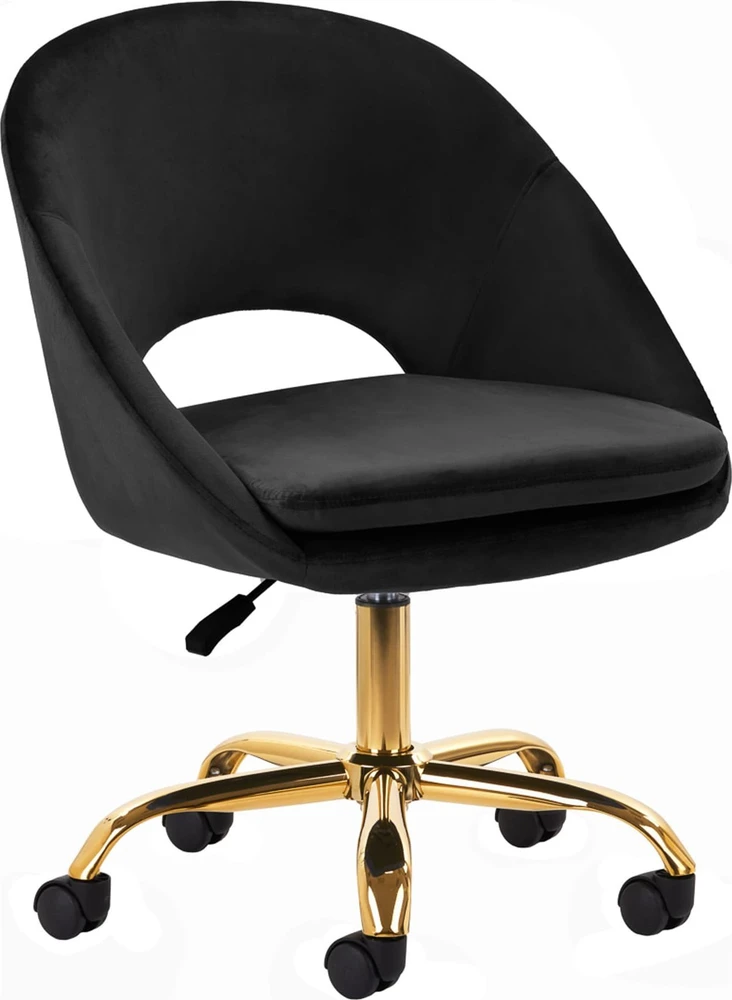 Fotelis Activeshop Biuro kėdė su ratukais 4Rico QS-MF18G Velvet Juodas