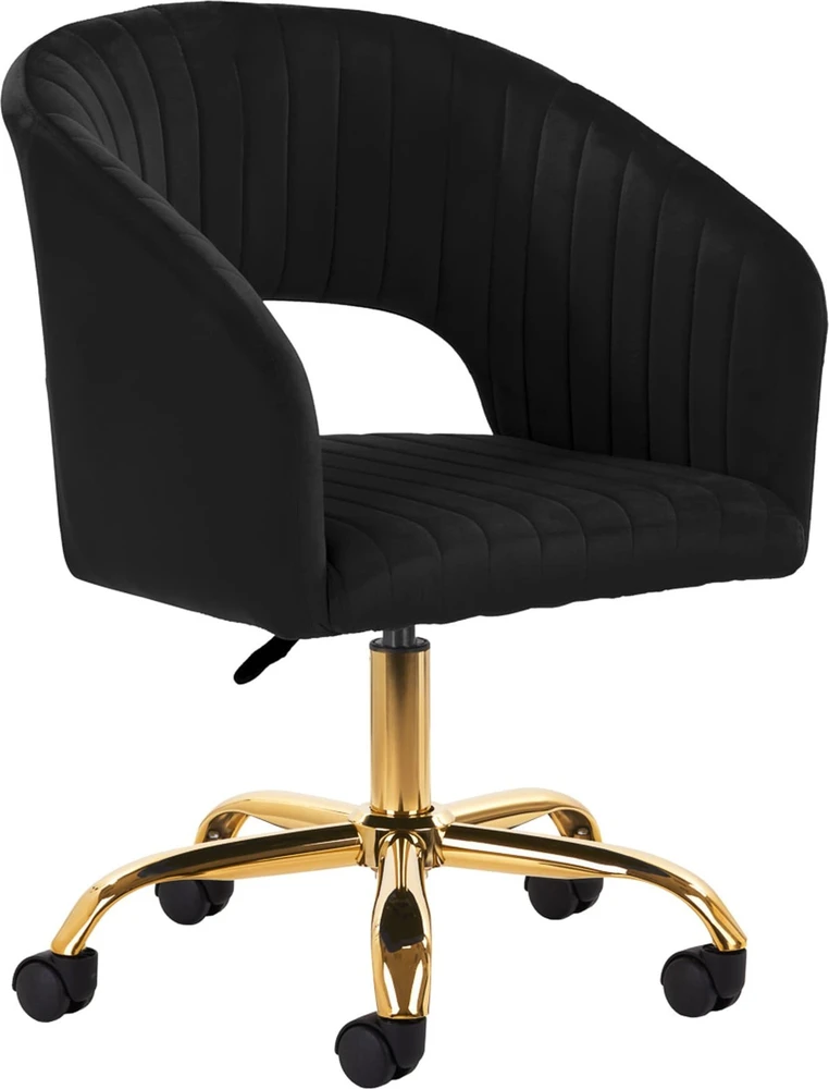 Fotelis Activeshop Biuro kėdė su ratukais 4Rico QS-OF212G Velvet Juodas