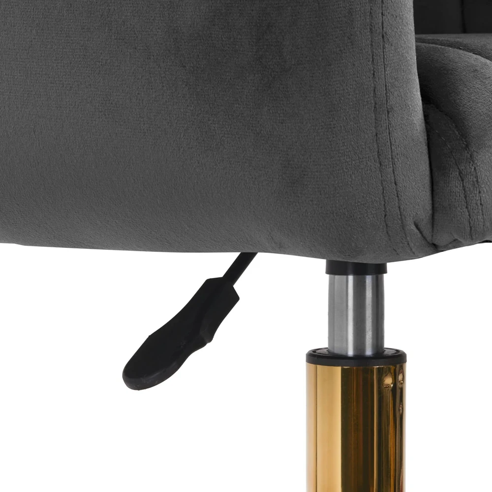 Fotelis Activeshop Biuro kėdė su ratukais 4Rico QS-OF212G Velvet Pilkas