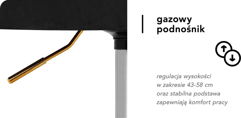 Fotelis Activeshop Biuro kėdė su ratukais 4Rico QS-OF213G Velvet Juodas