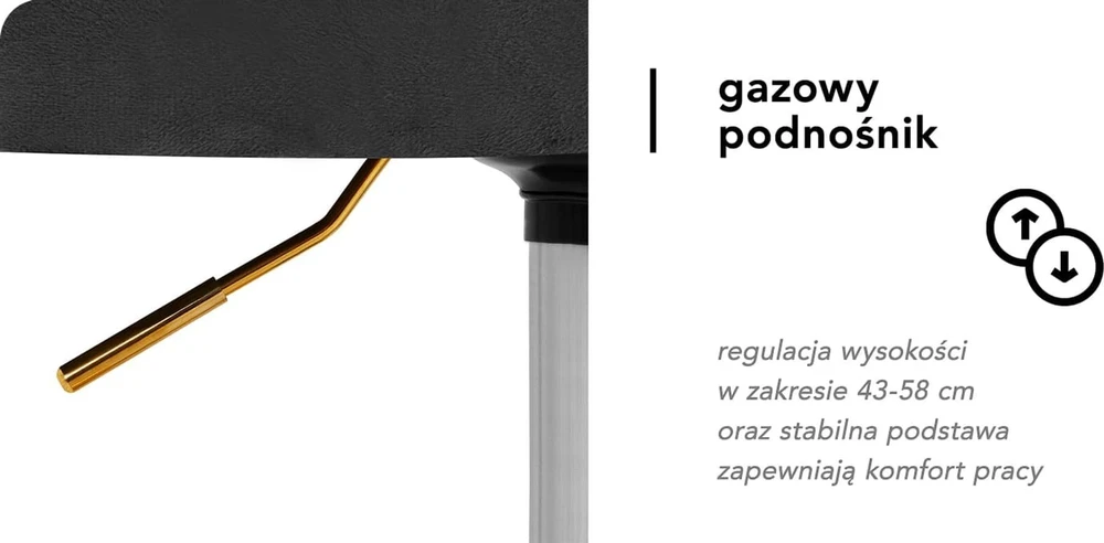Fotelis Activeshop Biuro kėdė su ratukais 4Rico QS-OF213G Velvet Pilkas