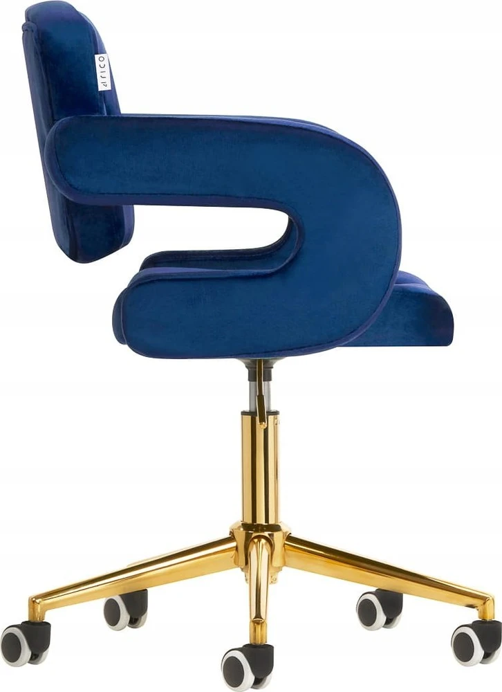 Activeshop Biuro kėdė su ratukais 4Rico QS-OF213G Velvet Mėlyna