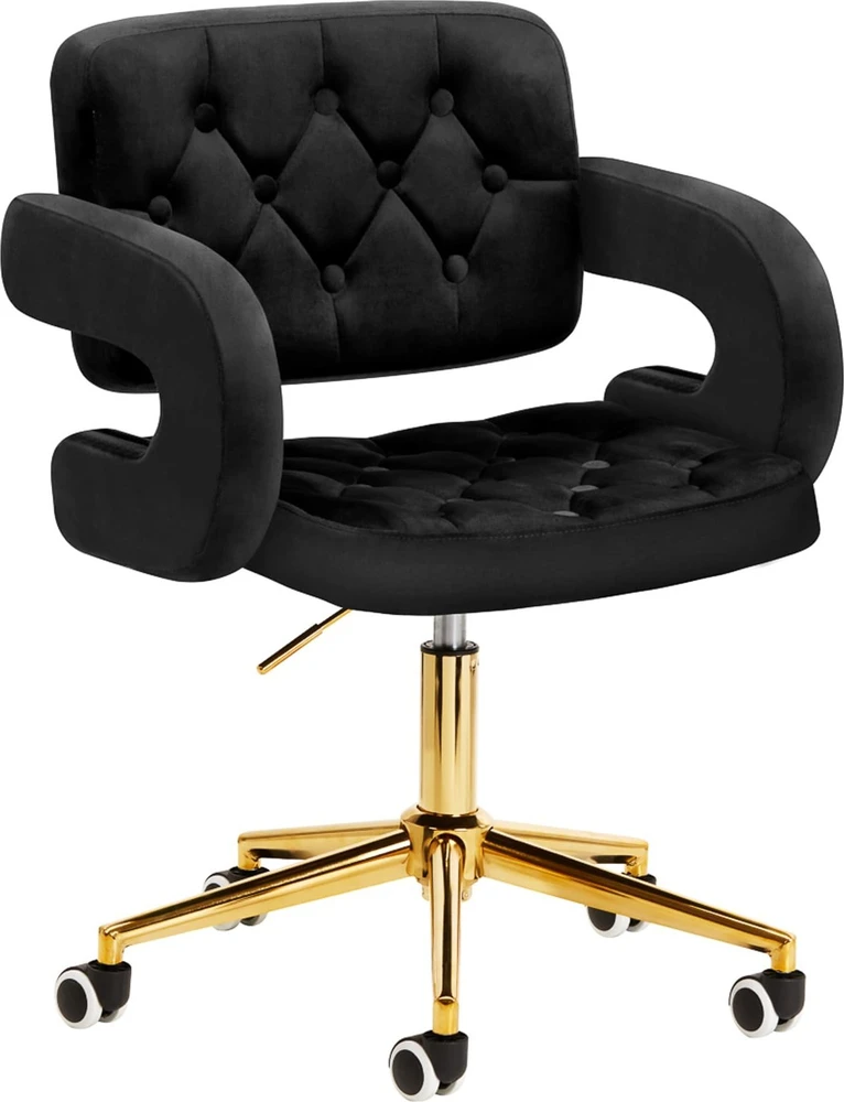 Fotelis Activeshop Biuro kėdė su ratukais 4Rico QS-OF213G Velvet Juodas