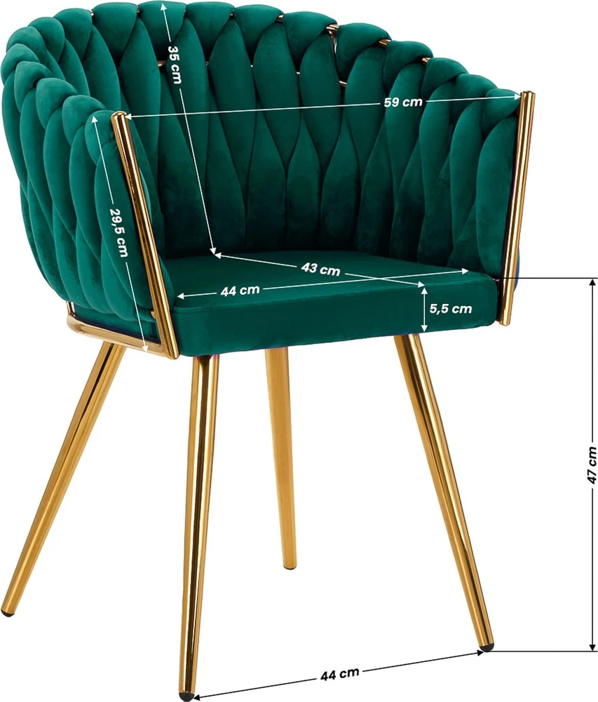 Activeshop Fotelis 4Rico QS-GW06G Velvet Žalias