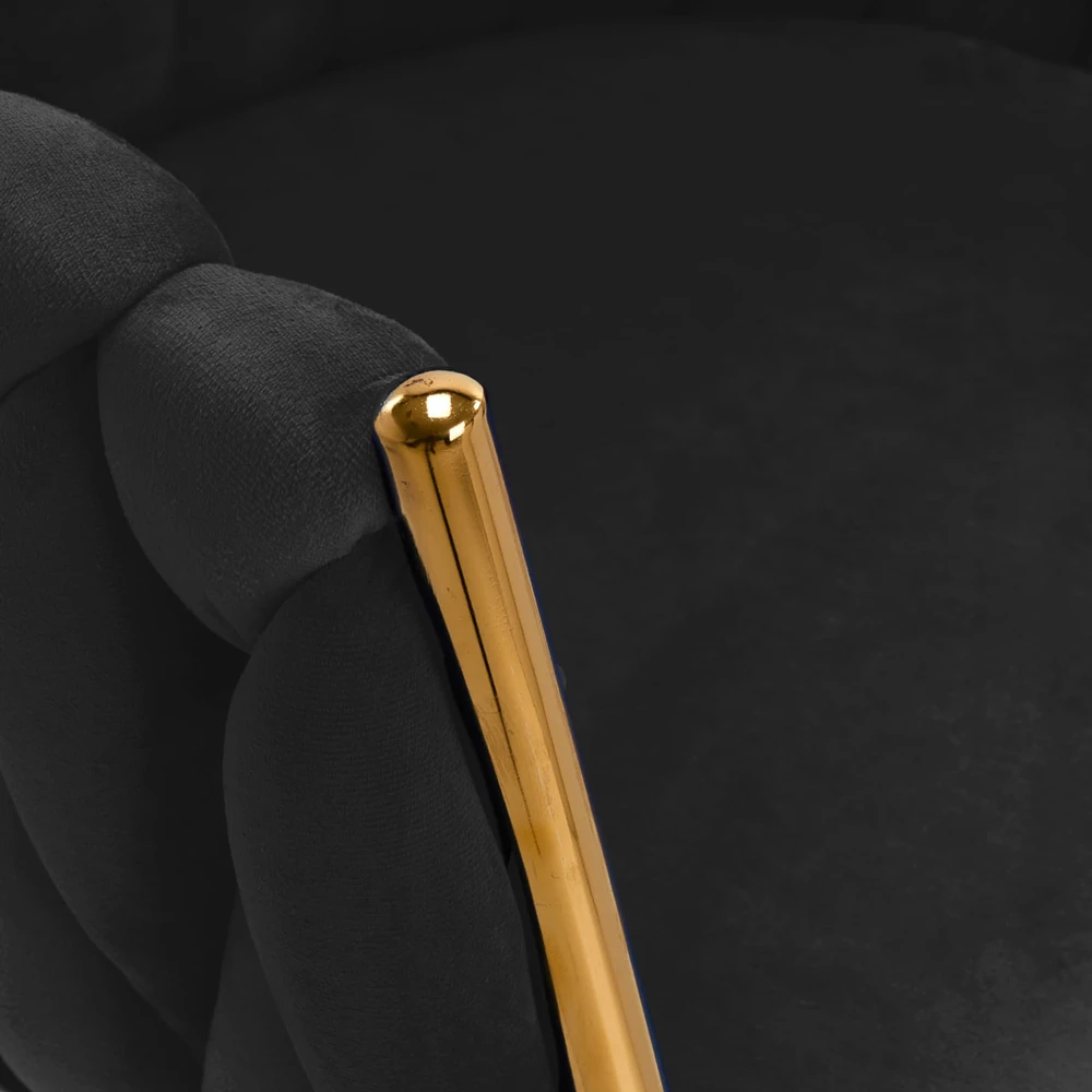 Activeshop Fotelis 4Rico QS-GW06G Velvet Juodas