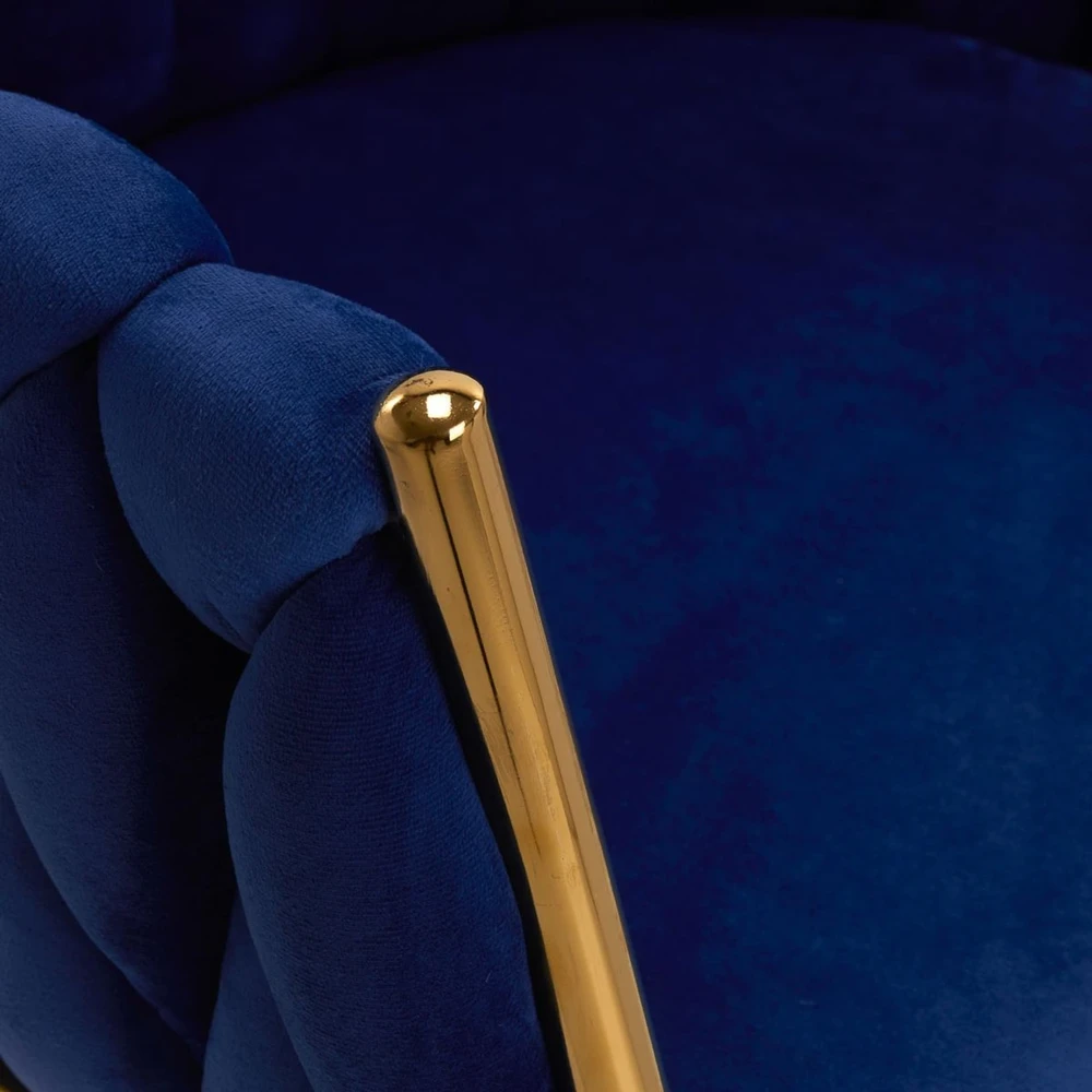 Activeshop Fotelis 4Rico QS-GW06G Velvet Mėlyna