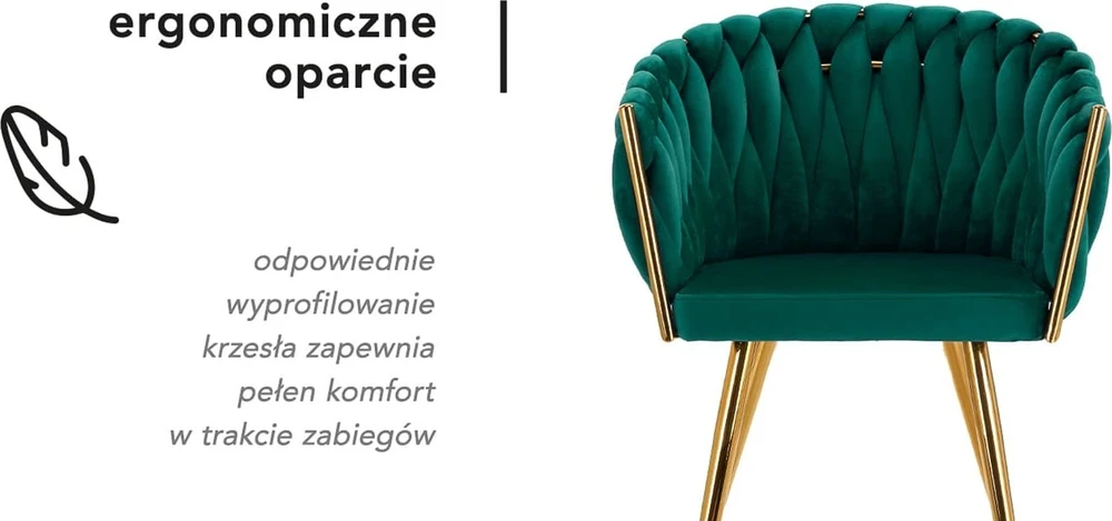 Activeshop Fotelis 4Rico QS-GW06G Velvet Žalias