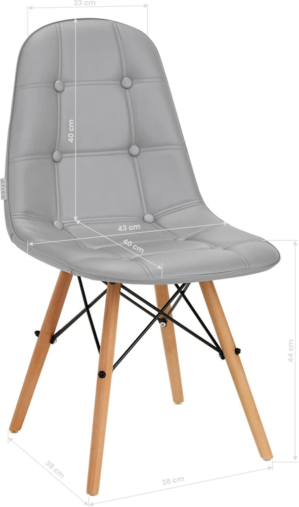 Activeshop Kėdė 4Rico QS-185 Scandi Pilkas