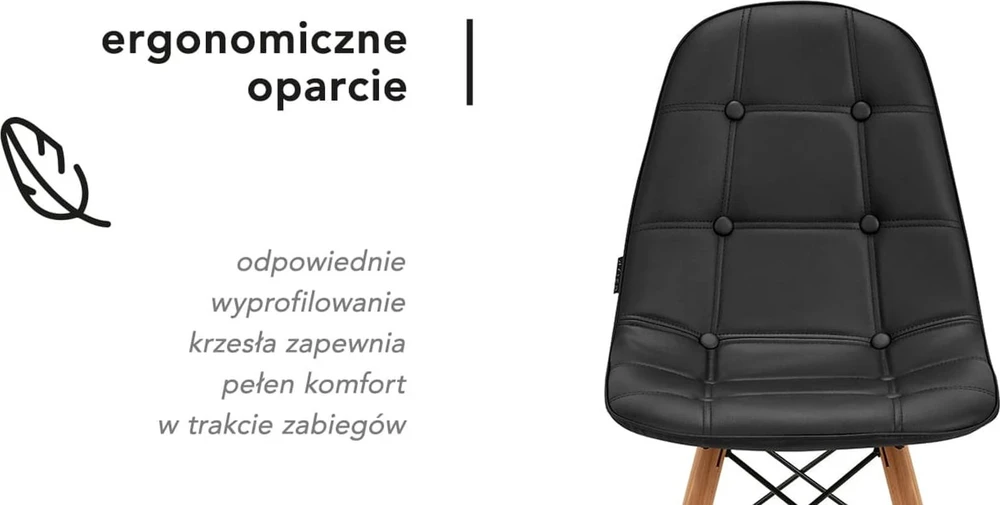 Activeshop Kėdė 4Rico QS-185 Scandi Juodas