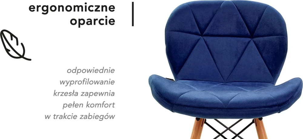 Activeshop Kėdė 4Rico QS-186 Scandi Velvet Mėlyna