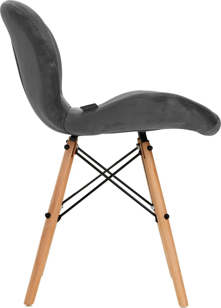 Activeshop Kėdė 4Rico QS-186 Scandi Velvet Pilkas