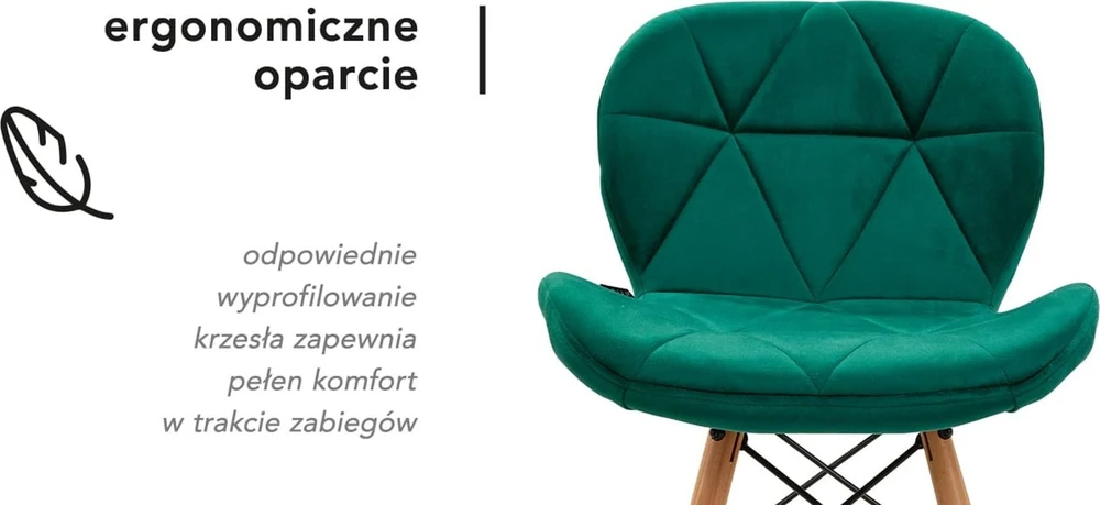 Activeshop Kėdė 4Rico QS-186 Scandi Velvet Žalias
