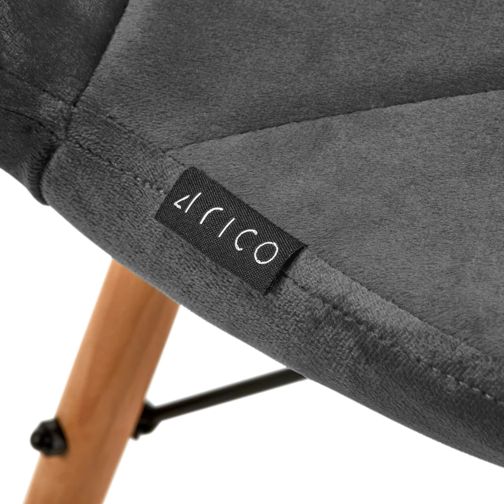 Activeshop Kėdė 4Rico QS-186 Scandi Velvet Pilkas