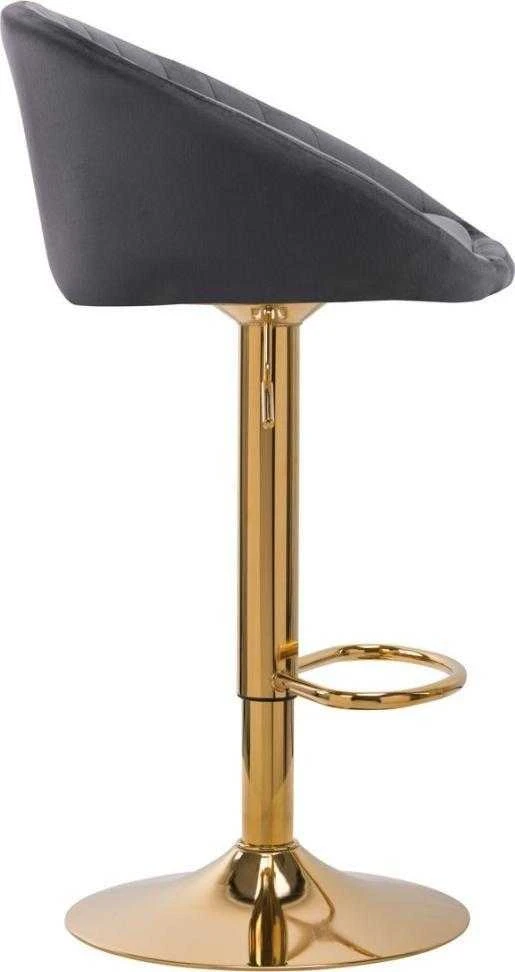 Activeshop Baro kėdė STILISIMUS VELVET Pilkas GOLD