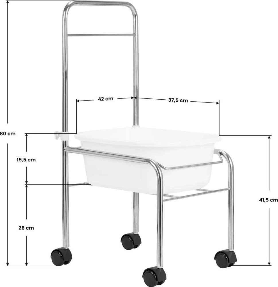Activeshop Pedikiūro vonelė SHOWER FOR PEDICURE CHROME