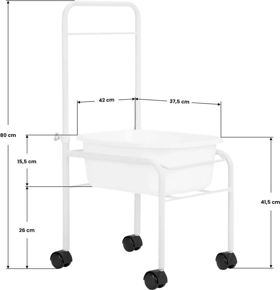Activeshop Pedikiūro vonelė SHOWER FOR PEDICURE Baltas