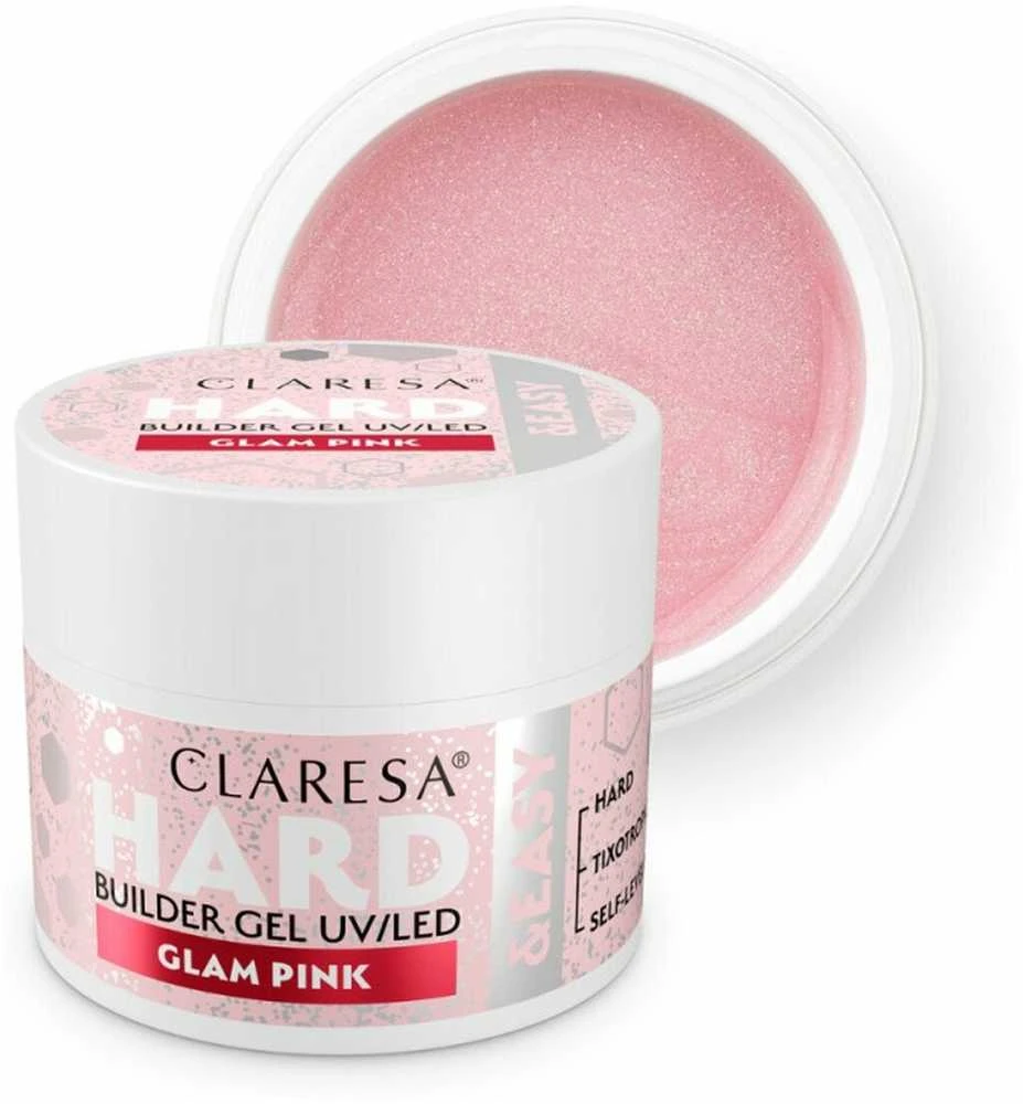 Activeshop CLARESA_Hard&Easy Glam Rožinė Builder Gel 45g