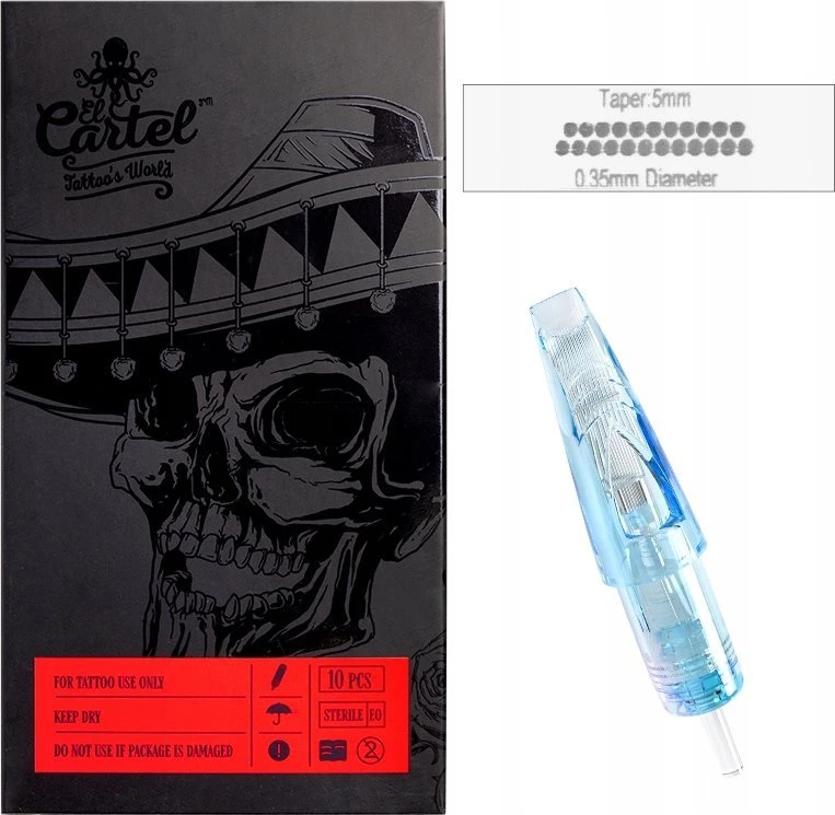 Activeshop El Cartel tatuiruočių kasetė, 0,35 mm 23 Soft Edge
