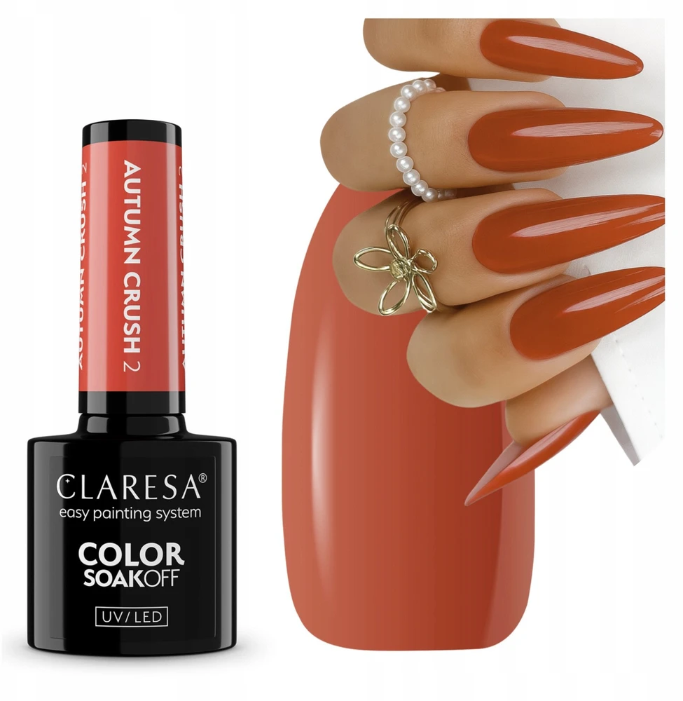 Activeshop „Claresa Color Soak Off UV/LED Autumn Crush“ hibridinis lakas, 2,5 g
