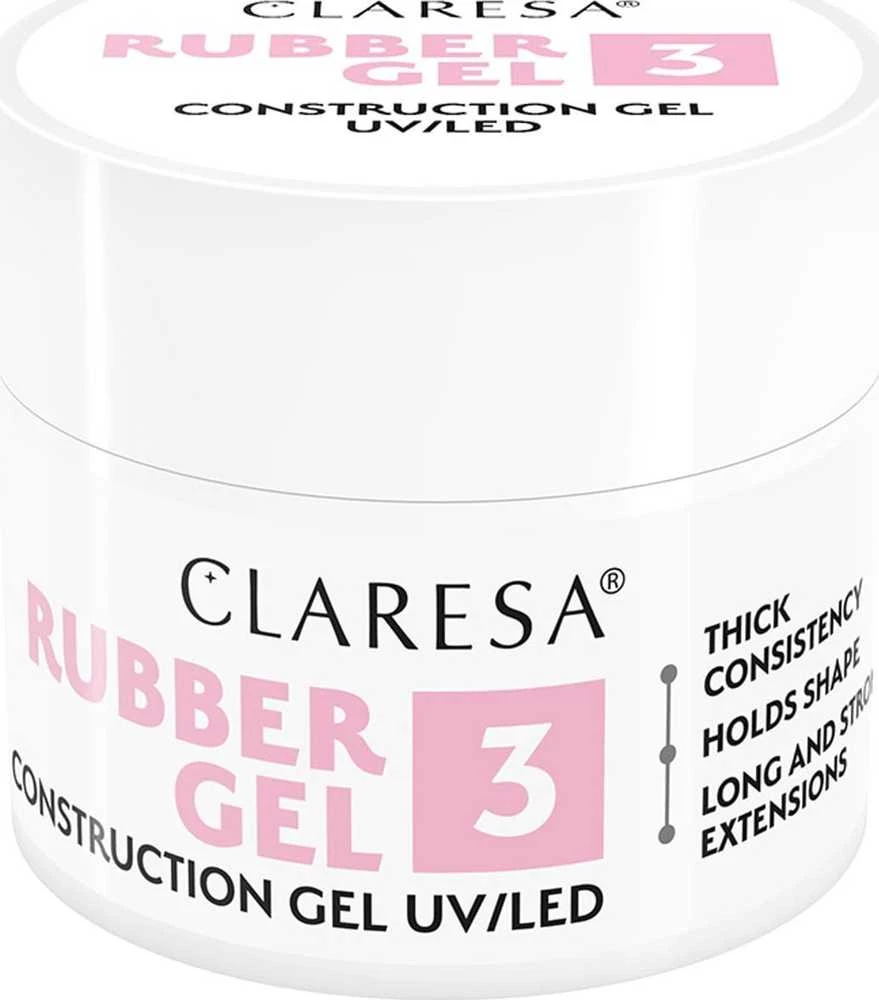 Activeshop Claresa Rubber Gel – itin patvarus ir lengvai formuojamas nagų gelis