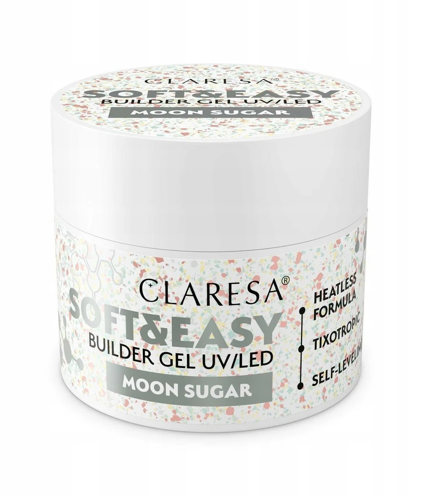Activeshop Claresa „Moon Sugar Soft&Easy“ statybinis gelis 12 g