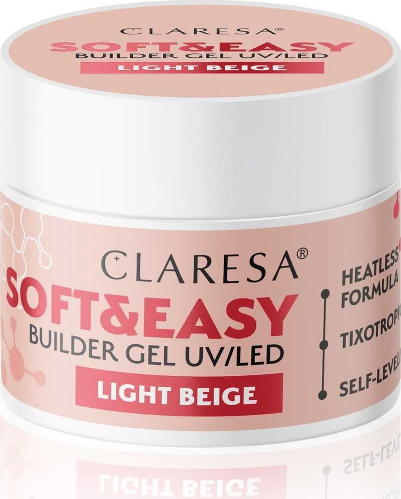 Activeshop Claresa gelis Soft&Easy gelis šviesiai smėlio spalvos 12g