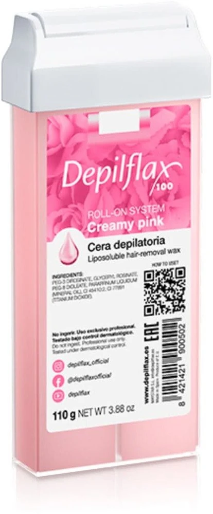Activeshop Depilflax 100 depiliacinis vaškas su kasete Creamy pink 110 g