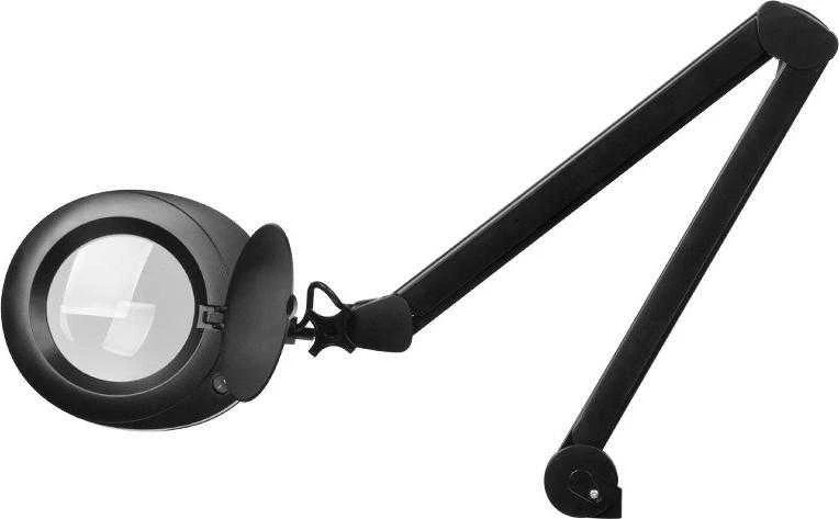 Activeshop Kosmetologinė lempa LED su lupa ir stovu ELEGANTE 60LED 5D 6W Juodas